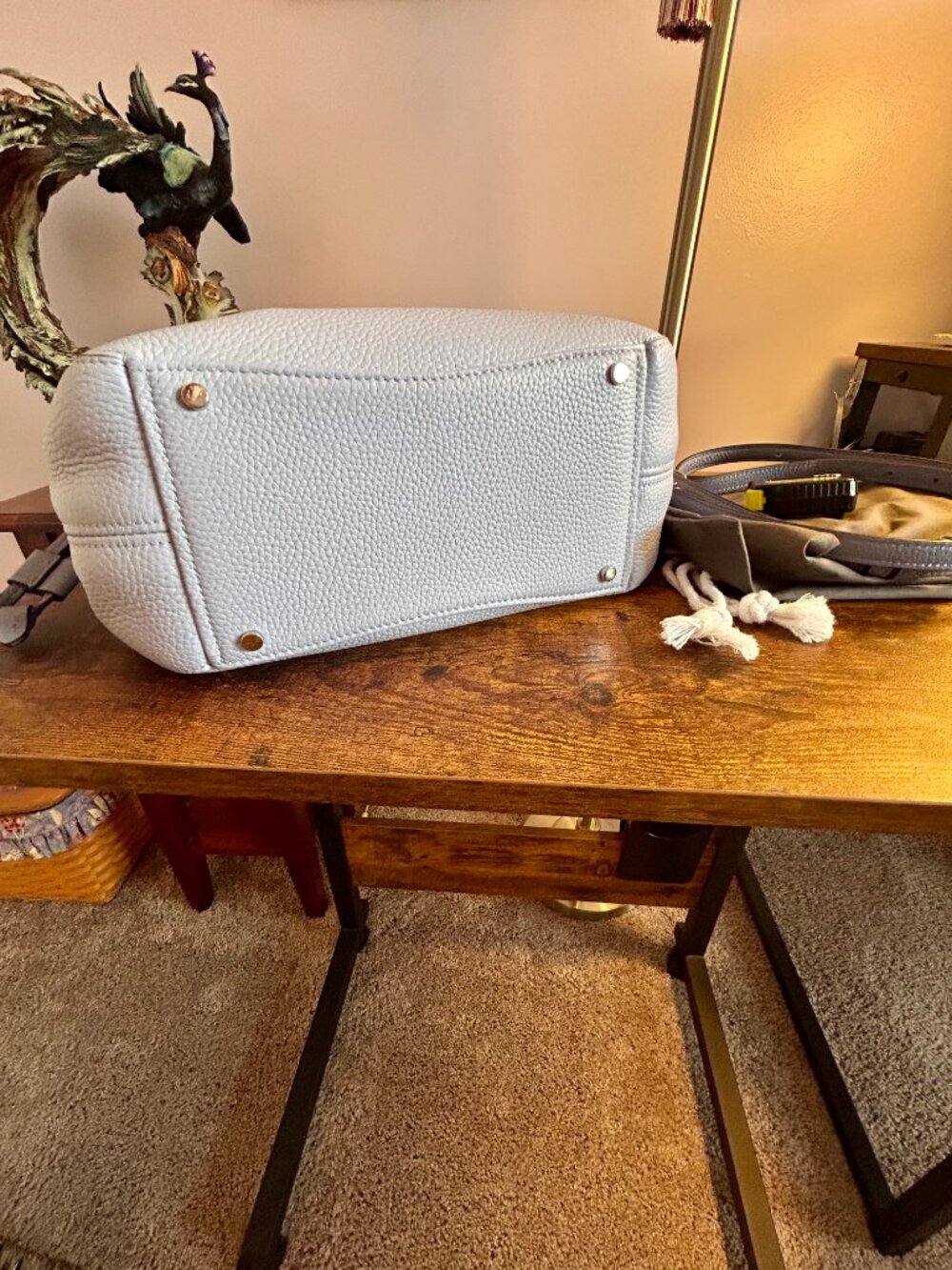 Kate Spade Small Dumpling Satchel in Two Tone Blue - Picture 8 of 10